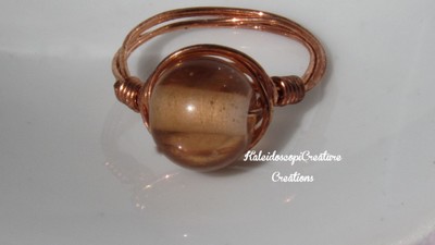 Champagne Colored Bead Ring