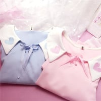 You & Me sailor pastel heart top - Thumbnail 1