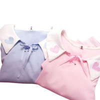 You & Me sailor pastel heart top - Thumbnail 4