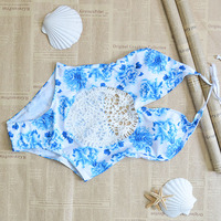 One Piece Crochet Swimming Suit, Crochet Bikini - Thumbnail 3