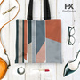 Abstract Lines Tote Bag  / Gift for her / shopper bag / fashion bag / printed tote bag / modern bag / trending tote bag-2