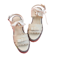 Bowknot Lace up Heel Sandals - Thumbnail 3