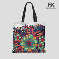 Doodle Modern Style Tote Bag  / Gift for her / shopper bag / fashion bag / printed tote bag / modern bag / trending tote bag