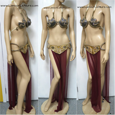 Star wars princess leia diamond samba frame cosplay dance costume rave bra halloween burlesque show girl gypsy