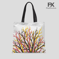 Dead Tree Style Tote Bag  / Gift for her / shopper bag / fashion bag / printed tote bag / modern bag / trending tote bag