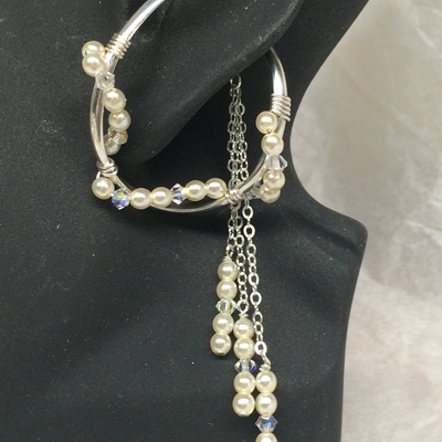 Faceted bead - sterling