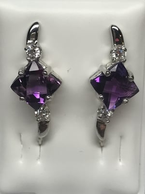 Amethyst cushion cut
