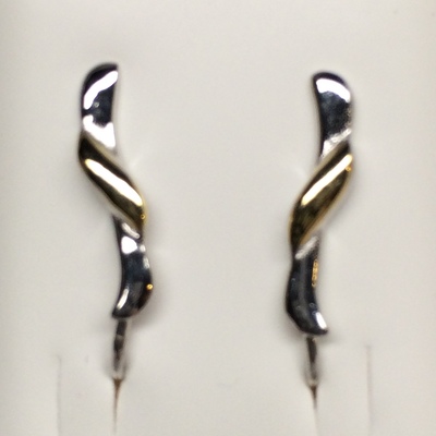 Short vermail/sterling silver