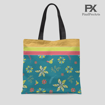 Spoonflower doodle Style Tote Bag  / Gift for her / shopper bag / fashion bag / printed tote bag / modern bag / trending tote bag