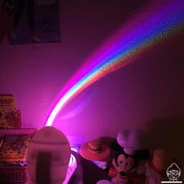 Romantic Gradient Rainbow Shadow Projector Night Lamp