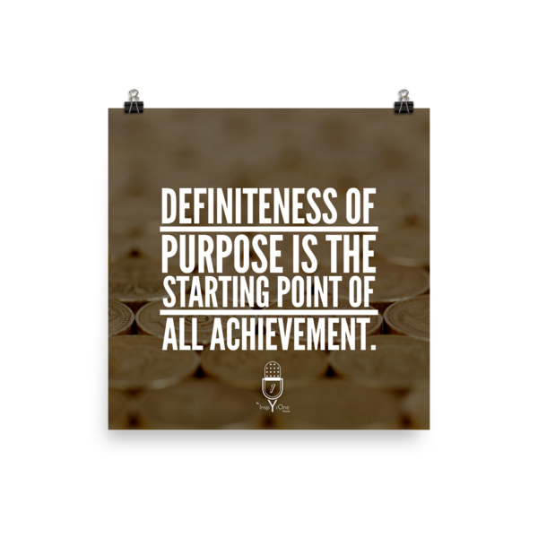 Poster - Definiteness of purpose