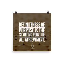 Poster - Definiteness of purpose