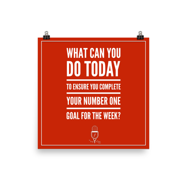 Poster - What can you do today?