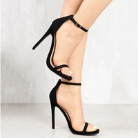 Women's Sexy Simple High Heels Fashion Solid Color Summer Sandals Shoes - Thumbnail 2