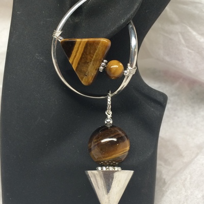 Tiger eye with cone drop
