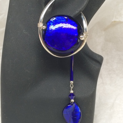 Royal blue venetian glass