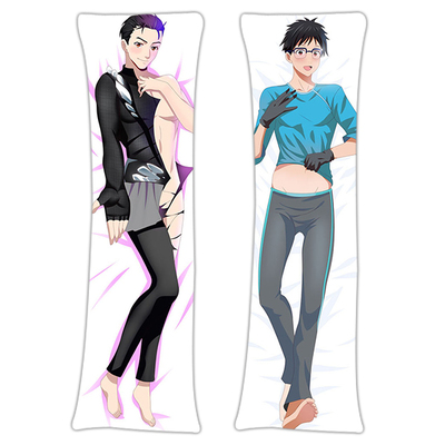 New YOI Yuuri Vitya Yurio Anime Dakimakura Japanese Hugging Pillow Cover