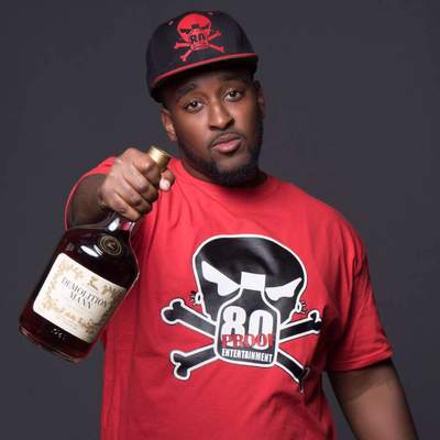 80 proof entertainment embroidered logo hat 