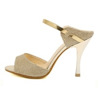 High Heels Sandals Gold Sliver Open Toe Women Sandals Beautiful Summer Shoes - Thumbnail 3