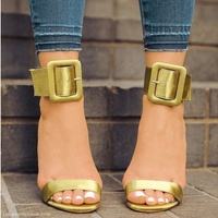 New Fashion women shoes hot ankle strap high heels shoes 4 Colors - Thumbnail 1