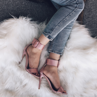 New Fashion women shoes hot ankle strap high heels shoes 4 Colors - Thumbnail 2