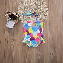 Polka Dot Fun Swimsuit - Thumbnail 1