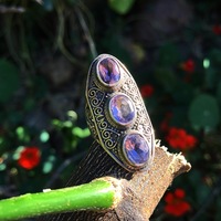 Amethyst Cuff Ring Size 9 - Thumbnail 3