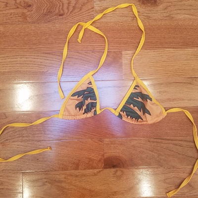 Mustard COA bikini top