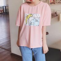 Sleepy Sailor Moon Anime Girl T-shirt - Thumbnail 1
