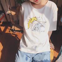 Sleepy Sailor Moon Anime Girl T-shirt - Thumbnail 3