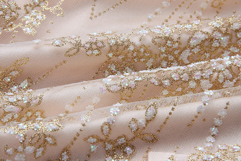 Off Shoulder Sequined Flower V-neck Romper