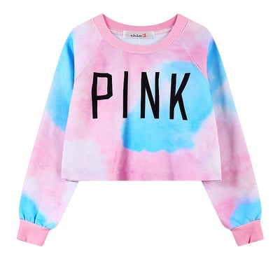Harajuku lo shi short paragraph pink sweater - Thumbnail 4