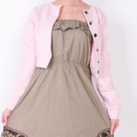 Pink Babydoll Cardigan by RoseMarie seoir - Thumbnail 1