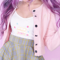 Pink Babydoll Cardigan by RoseMarie seoir - Thumbnail 2