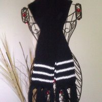 Black and White scarf - Thumbnail 2