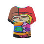 Funky Picasso Woman Sitting Women's Batwing Sleeve Top-1