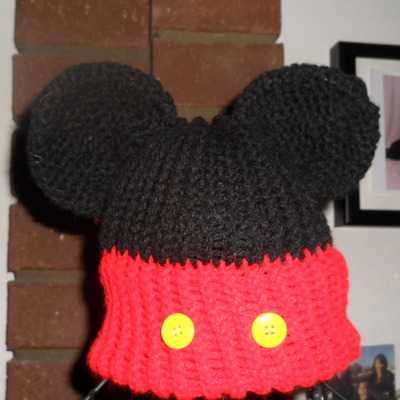 Mickey mouse inspired beanie