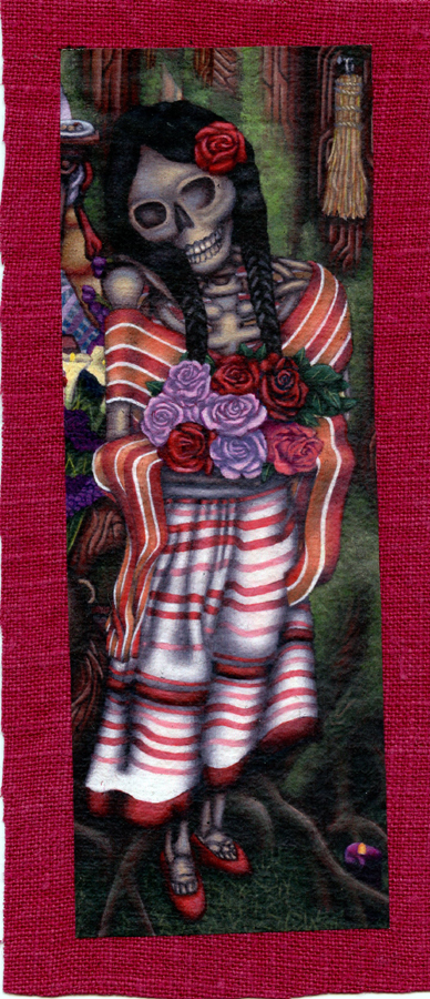 "Reunion - Bailaora" hemp fabric patch