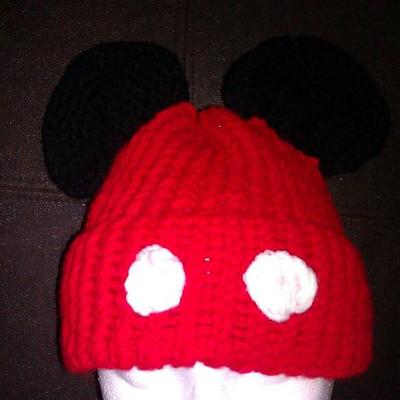 Mickey mouse inspired beanie