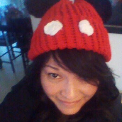 Mickey mouse inspired beanie