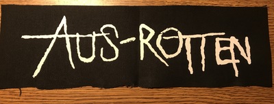 AUS ROTTEN  - "Logo" Screen printed patch