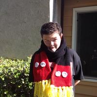 Large Mickey Mouse inspired scarf - Thumbnail 1