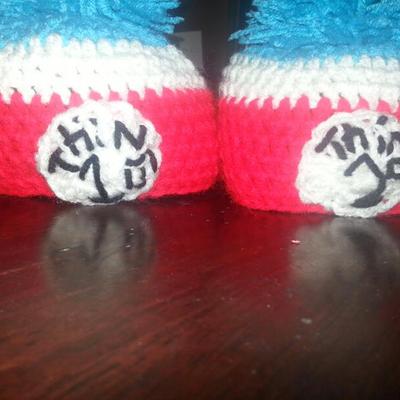 Thing 1 thing 2 inspired beanies
