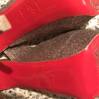 Christian Louboutin Glitter Lady Peep  - Thumbnail 1
