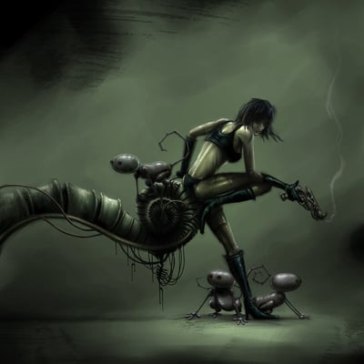 "space girl" mini print (8.5" x 11")