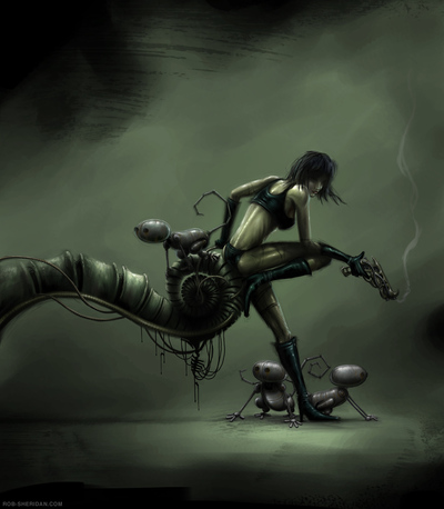 "Space Girl" Mini Print (8.5" x 11")