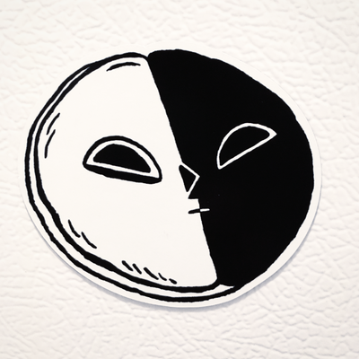 Mr. black & white cookie magnet