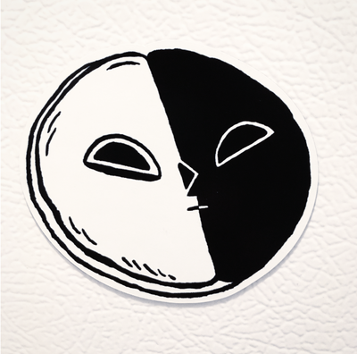 Mr. Black & White Cookie Magnet