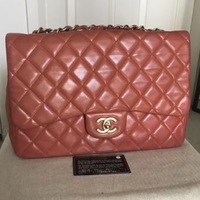 Chanel Red Jumbo Flap Bag - Thumbnail 2
