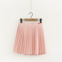 Tiny heart embroidery school skirt - Thumbnail 2